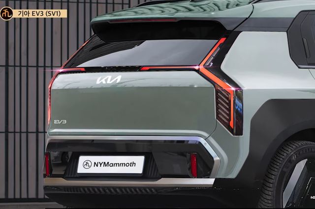 ▲기아 EV3 후측면 예상도(사진=유튜브 '뉴욕맘모스')