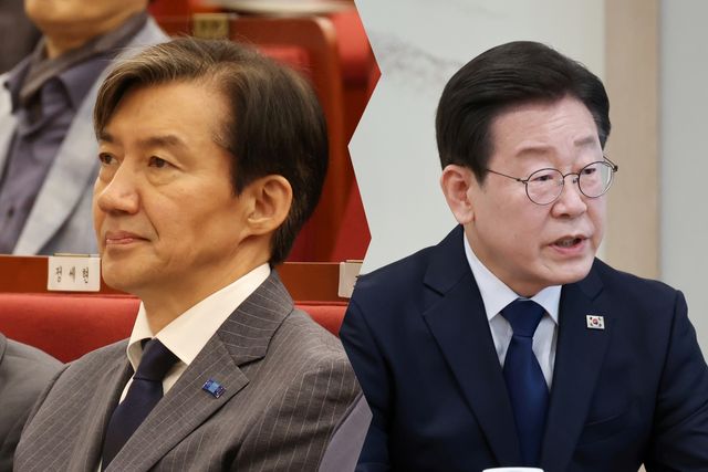 ▲조국 조국혁신당 대표, 이재명 더불어민주당 대표(사진=연합뉴스)