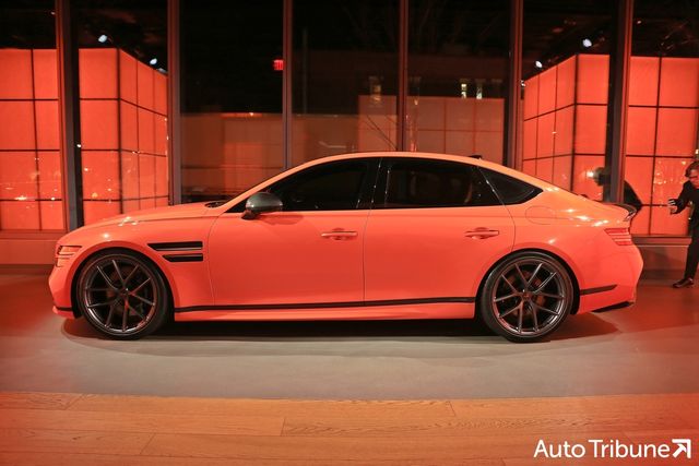 ▲제네시스&nbsp;G80 마그마 스페셜 측면(사진=양봉수 기자)