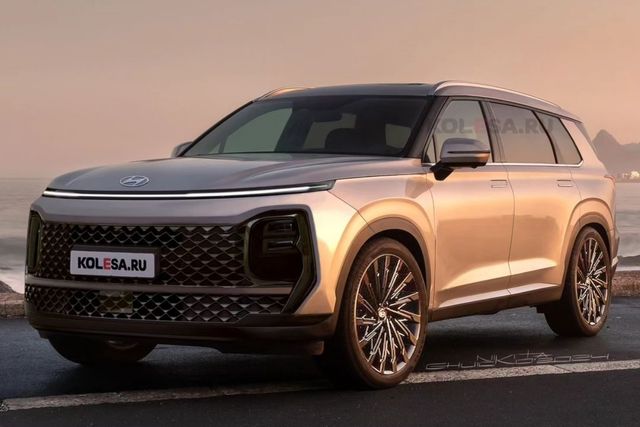 ▲현대 신형 팰리세이드 예상도(사진=인스타그램 'kelsonik')