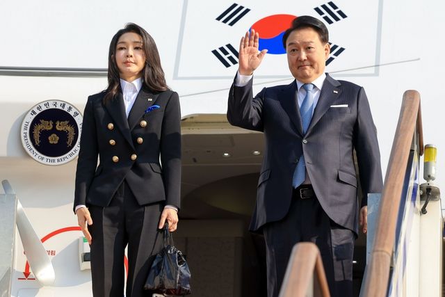 ▲김건희&nbsp; 여사와 윤석열 대통령 (사진=연합뉴스)