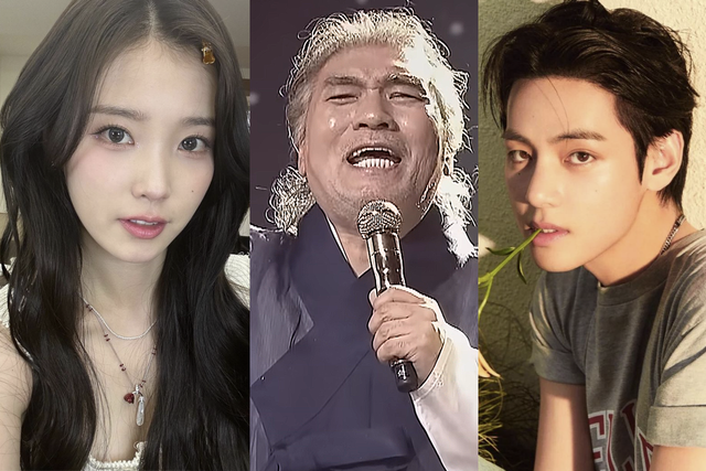 ▲아이유, 나훈아, 뷔 (사진=SNS, DanalEntertainment, SNS)