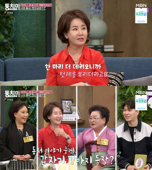 ▲선우은숙과 패널들 (사진=MBN 속풀이쇼 동치미)