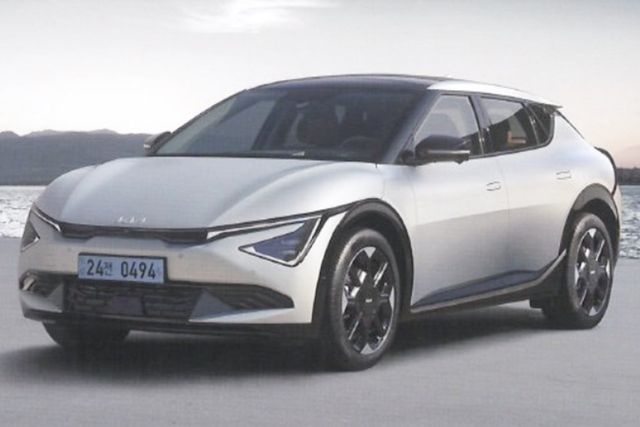 ▲기아 신형 EV6 유출 사진(출처=인터넷 커뮤니티)