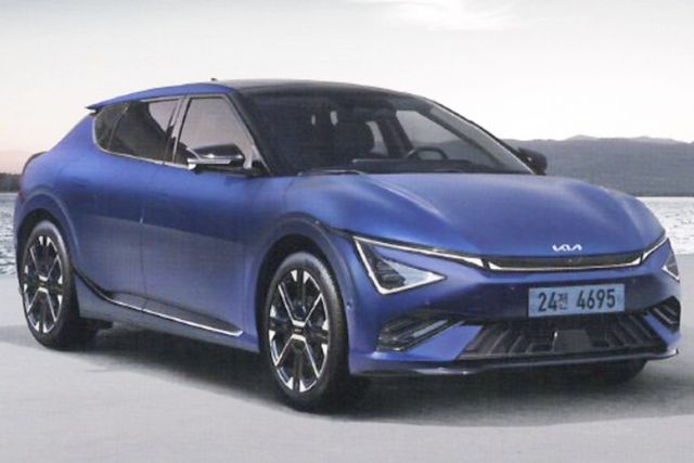 ▲기아 신형 EV6 GT-라인 유출 사진(출처=인터넷 커뮤니티)