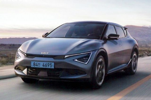 ▲기아 신형 EV6 유출 사진(출처=인터넷 커뮤니티)