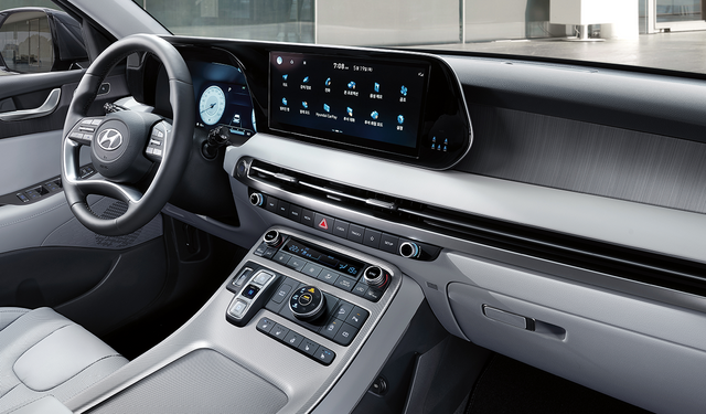 ▲팰리세이드 르블랑 트림 실내(사진=현대차)