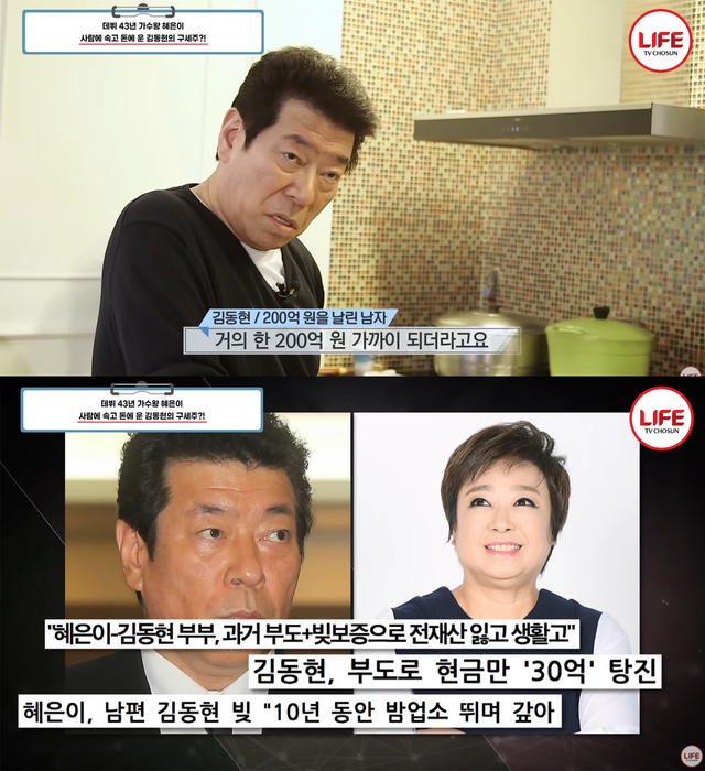 ▲김동현, 혜은이 (사진=TV조선 '스타다큐마이웨이')