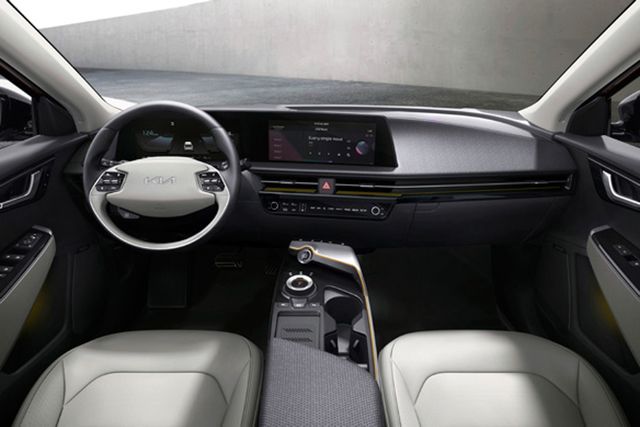 ▲기아 EV6 실내(사진=기아)