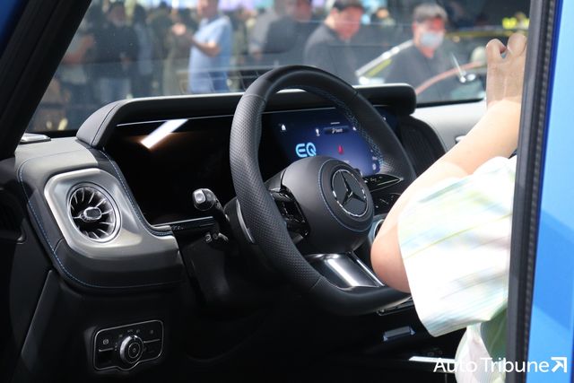 ▲메르세데스-벤츠 일렉트릭 G클래스 실내(사진=최현진 기자)
