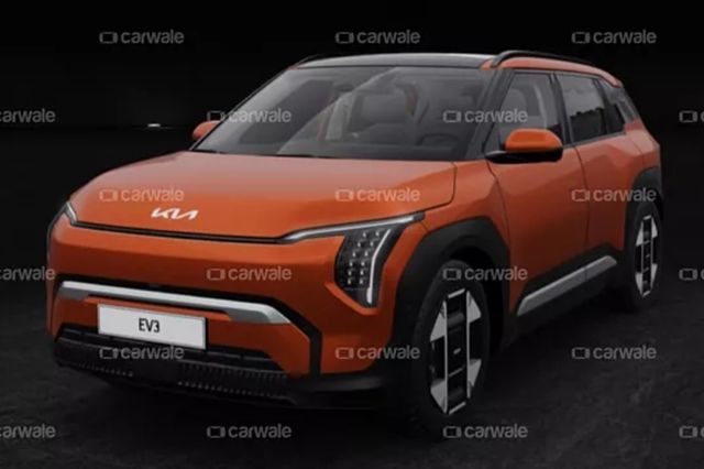 ▲기아 EV3 유출 이미지(사진=carwale)
