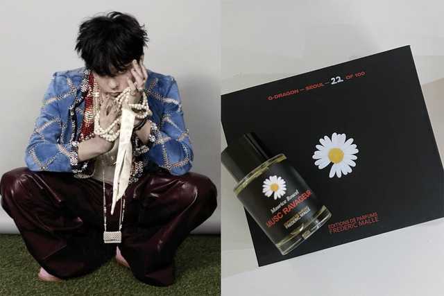 ▲지드래곤, 향수 (사진=지드래곤, 이성경 SNS)