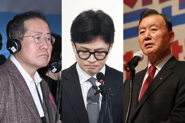 ▲홍준표 대구시장, 한동훈 전 국민의힘 비상대책위원장, 홍문표 의원(사진=홍준표 페이스북, 연합뉴스, 홍문표 페이스북)