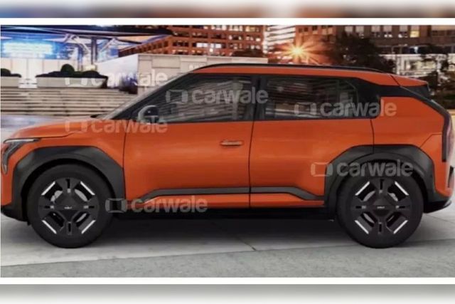 ▲기아 EV3 유출 이미지(사진=carwale)