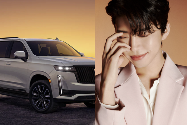 ▲캐딜락 에스컬레이드, 임영웅 (사진=캐딜락, 물고기컴퍼니)