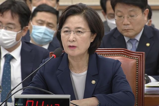 ▲더불어민주당 추미애 당선인 (사진=유튜브 TV조선)