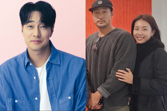 ▲소지섭 부부 (사진= 피프티원케이, 박서보 화가 SNS)