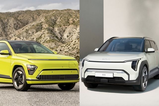 ▲현대차 코나 일렉트릭, 기아 EV3(사진=각 브랜드)