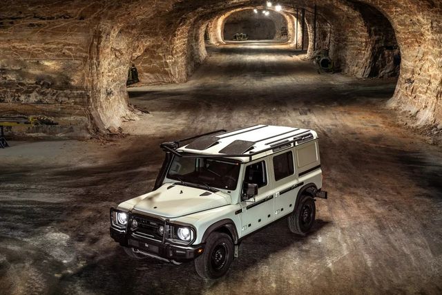 ▲독일 염화칼륨 광산에서 테스트를 진행 중인 그레나디어(사진=이네오스)