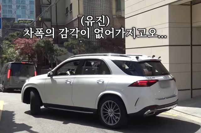 ▲'지락이의 뛰뛰빵빵' 출연진이 타고 있는&nbsp;메르세데스-벤츠 GLE 450 4매틱(사진=유튜브 '채널십오야')