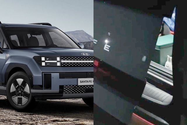 ▲현대 싼타페가 트렁크 문이 스스로 열리는 문제로 곤혹을 치렀다(사진='보배드림')