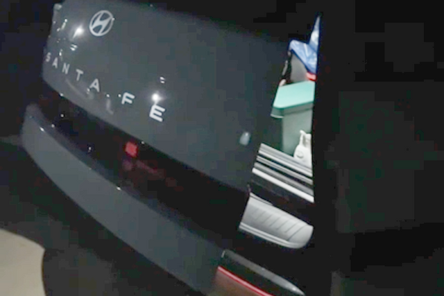 ▲트렁크 문이 스스로 열리는 모습(사진='보배드림')