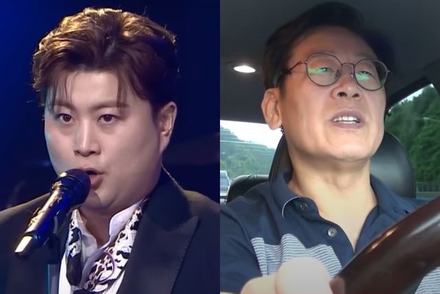 ▲가수 김호중과 더불어민주당 이재명 대표 (사진=유튜브 KBS, SBS 동상이몽)