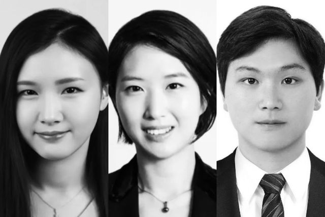 ▲최태원 회장과 노소영 관장의 세 자녀들 왼쪽부터 최윤정, 최민정, 최인근 (사진=연합뉴스)