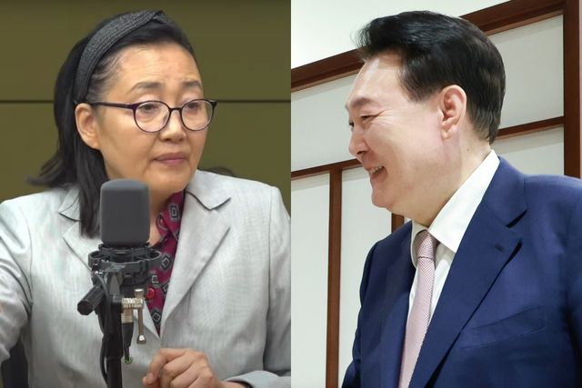 ▲박영선 전 중소벤처기업부 장관과 윤석열 대통령 (사진=유튜브 CBS 김현정의 뉴스쇼·연합뉴스, 편집=오토트리뷴)