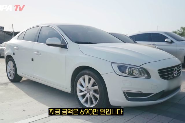 ▲중고 볼보 S60(사진=유튜브 '우파푸른하늘Woopa TV')