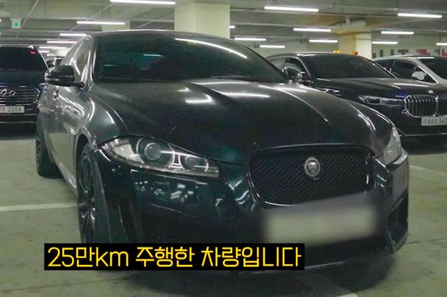 ▲중고 재규어 XF(사진=유튜브 '우파푸른하늘Woopa TV')