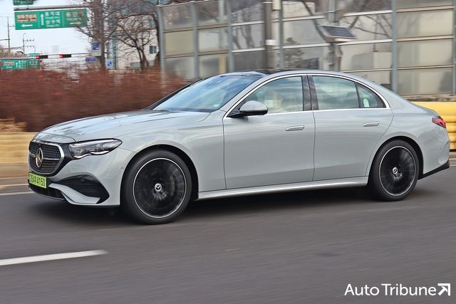 ▲메르세데스-벤츠 E300 4매틱 AMG라인(사진=최현진 기자)