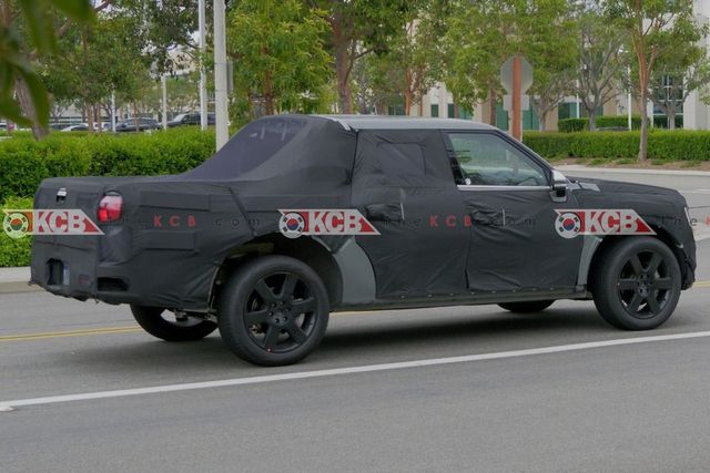 ▲기아 픽업트럭 테스트뮬(사진=koreancarblog)