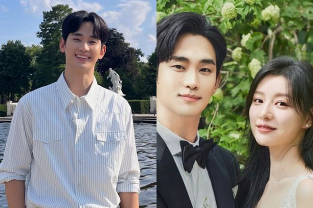 ▲김수현, 김지원 (사진=tvN 눈물의 여왕, 김수현 SNS)