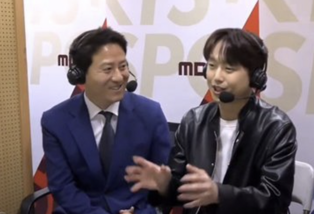 ▲이찬원 야구 중계 (사진=MBC SPORTS+)