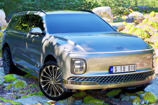 ▲현대 그랜저 기반 SUV 렌더링(사진=유튜브 'stuBio')