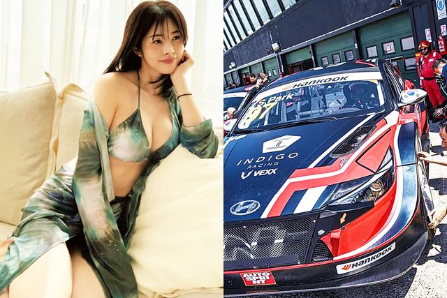 ▲서동주, 인디고레이싱 아반떼 N TCR(사진=문라잇선셋, 현대성우쏠라이트)