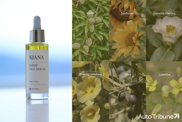 ▲키아나 페이스 세럼, 함유된 자연유래오일 6종 (사진=양봉수, 키아나)