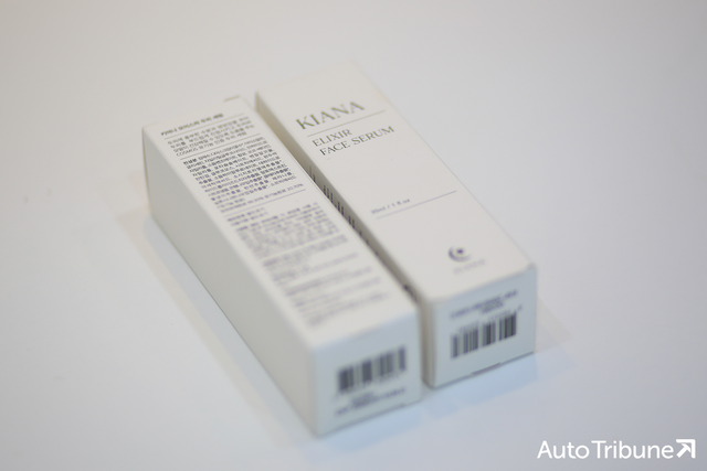 ▲키아나 세럼 패키징 박스 (사진=양봉수)
