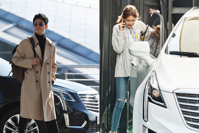 ▲2018년 당시 정경호와 최수영이 타고 다닌 캐딜락 XT5(사진=캐딜락, 한국GM)