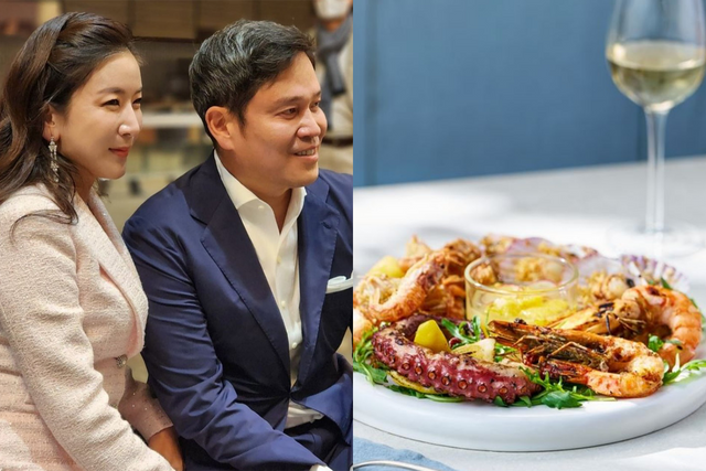 ▲정 회장 부부, 일뽀르노의 메뉴 (사진=정 회장 SNS, 일뽀르노)