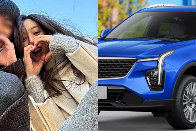 ▲배우 정려원, 캐딜락 XT4(사진=정려원 인스타그램, 캐딜락)