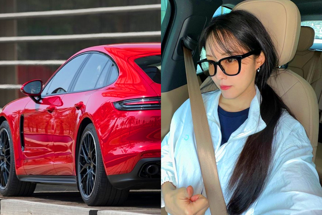 ▲포르쉐 파나메라 GTS, 효민 (사진=포르쉐, 효민 SNS)