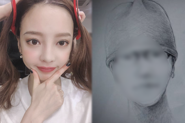 ▲구하라, 범인 추정 몽타주 (사진=구하라 SNS, SBS '그것이알고싶다')