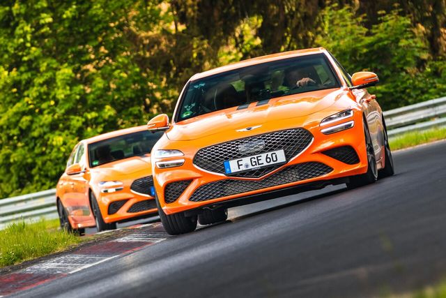 ▲제네시스 트랙 택시 노르트슐라이페(사진=제네시스)