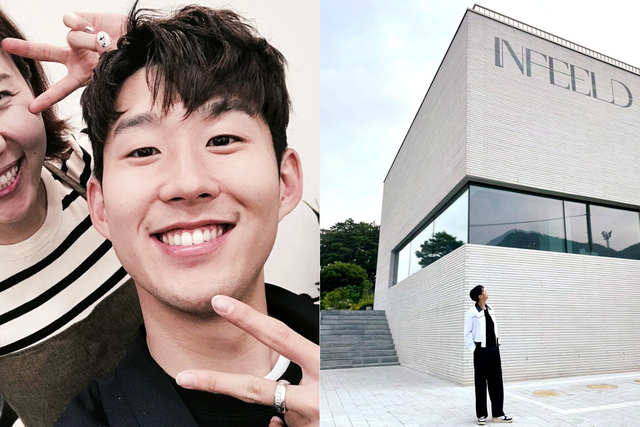 ▲손흥민, 카페 인필드 (사진=손흥민 SNS)