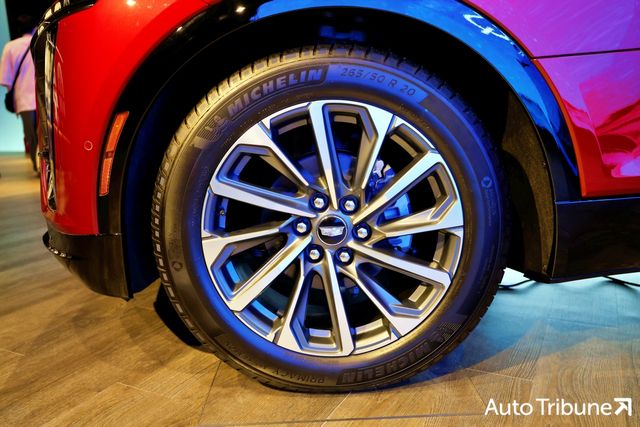 ▲캐딜락 리릭 20인치 휠(사진=김동민 기자)