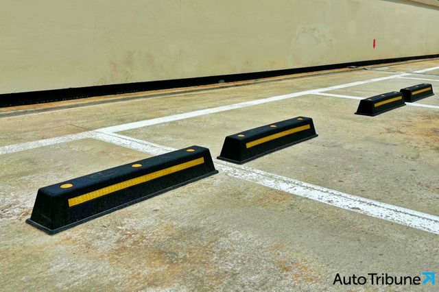 ▲주차 스토퍼(사진=김동민 기자)