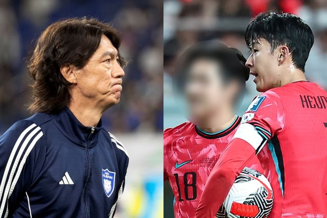 ▲홍명보 축구 대표팀 감독과 이강인·손흥민 (사진=뉴스1)