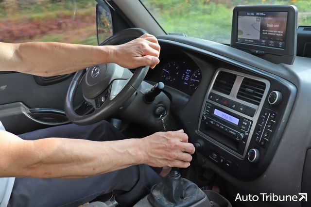 ▲정주진 님이 포터를 운전하고 있는 모습(사진=최현진 기자)